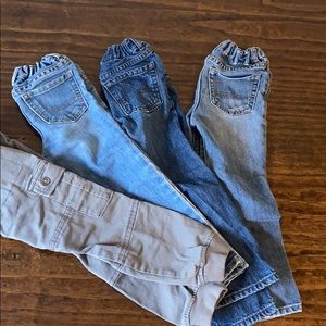 Jeans and one pair of cargo